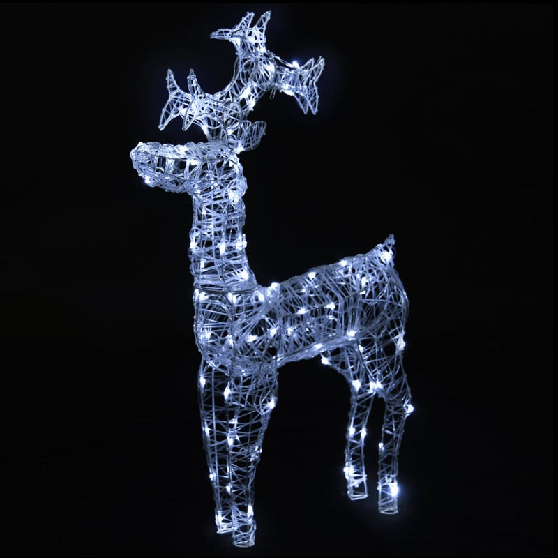 Reindeer Christmas Decoration 90 LEDs 60x16x100 cm Acrylic Payday Deals