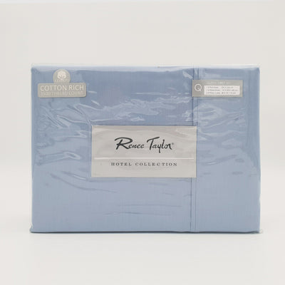 Renee Taylor 1500 Thread count Cotton Blend Sheet sets King Indigo Payday Deals