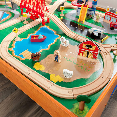 Ride Around Train Set and Table for kids Payday Deals