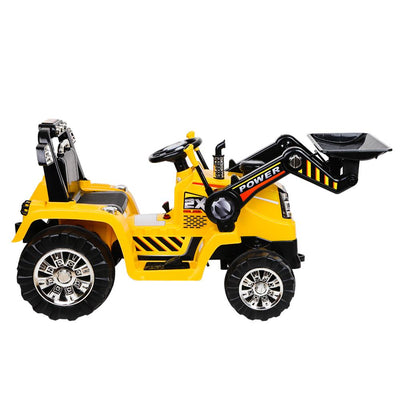 Rigo Kids Ride On Bulldozer Digger Electric Car Yellow Payday Deals