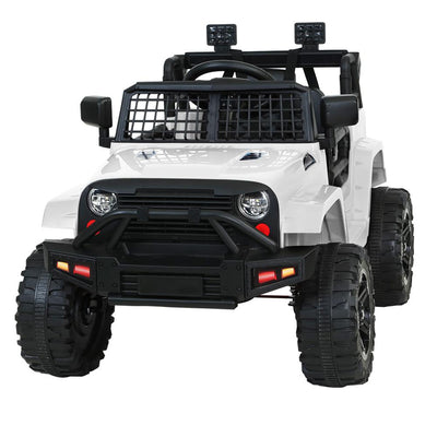 Rigo Kids Ride On Car Electric 12V Car Toys Jeep Battery Remote Control White Payday Deals