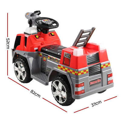 Rigo Kids Ride On Fire Truck Motorbike Motorcycle Car Red Grey Payday Deals