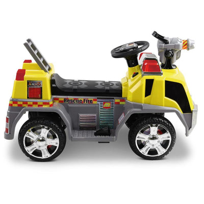 Rigo Kids Ride On Fire Truck Motorbike Motorcycle Car Yellow