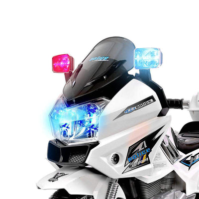 Rigo Kids Ride On Motorbike Motorcycle Car White