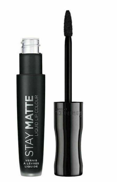 Rimmel London 5.5Ml Stay Matte Liquid Lip Colour 840 Pitch Black (Non Carded) Payday Deals