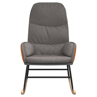 Rocking Chair Light Grey Fabric Payday Deals