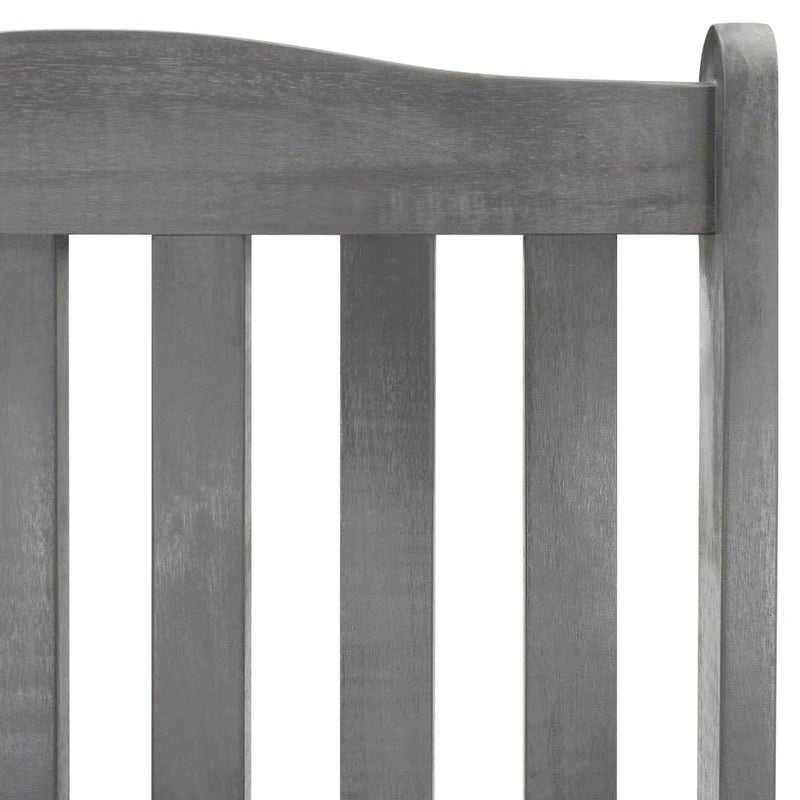 Rocking Chair with Cushions Grey Solid Acacia Wood Payday Deals