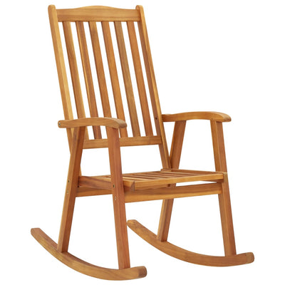 Rocking Chair with Cushions Solid Acacia Wood Payday Deals