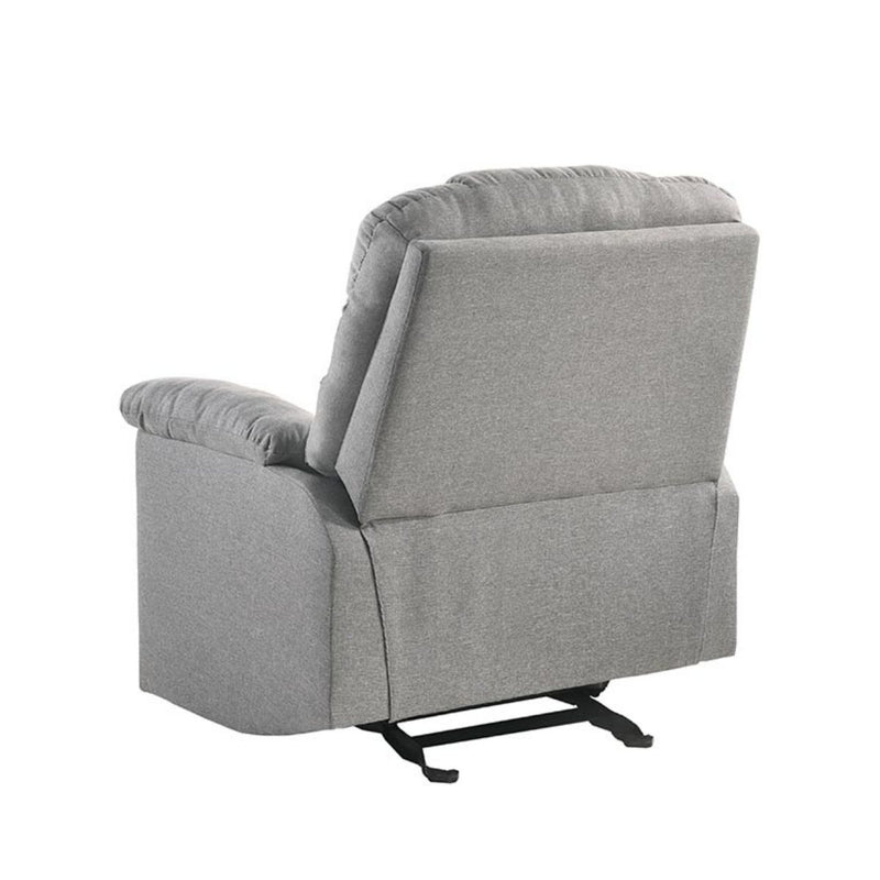 Rocking Recliner Chair Swing Glider Light Grey Fabric Payday Deals