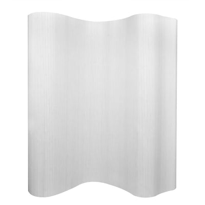 Room Divider Bamboo White 250x165 cm Payday Deals