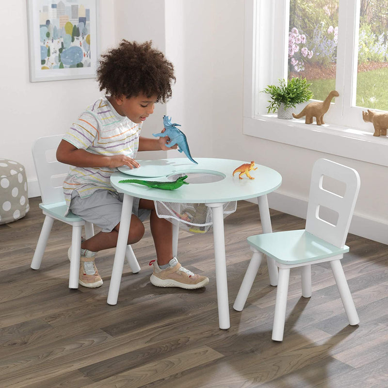 Round Table and 2 Chair Set for children (Mint) Payday Deals