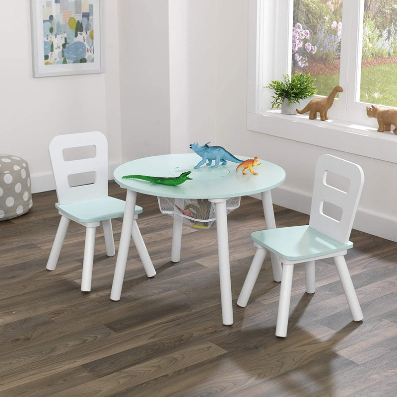 Round Table and 2 Chair Set for children (Mint) Payday Deals