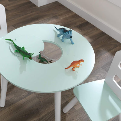 Round Table and 2 Chair Set for children (Mint) Payday Deals