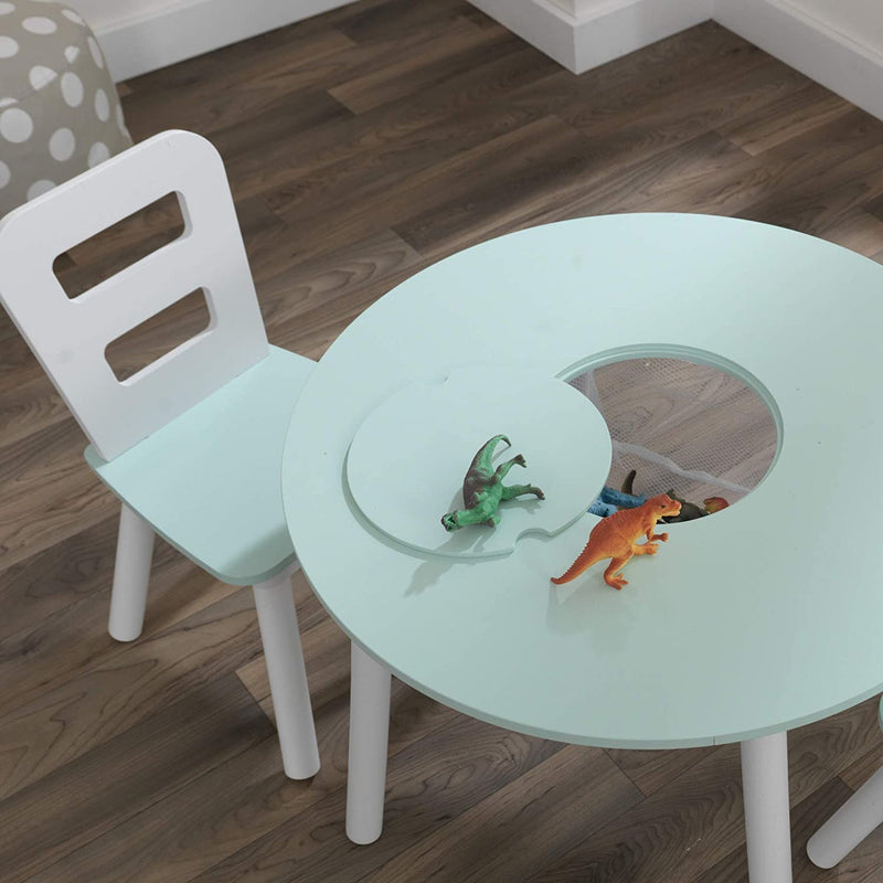 Round Table and 2 Chair Set for children (Mint) Payday Deals