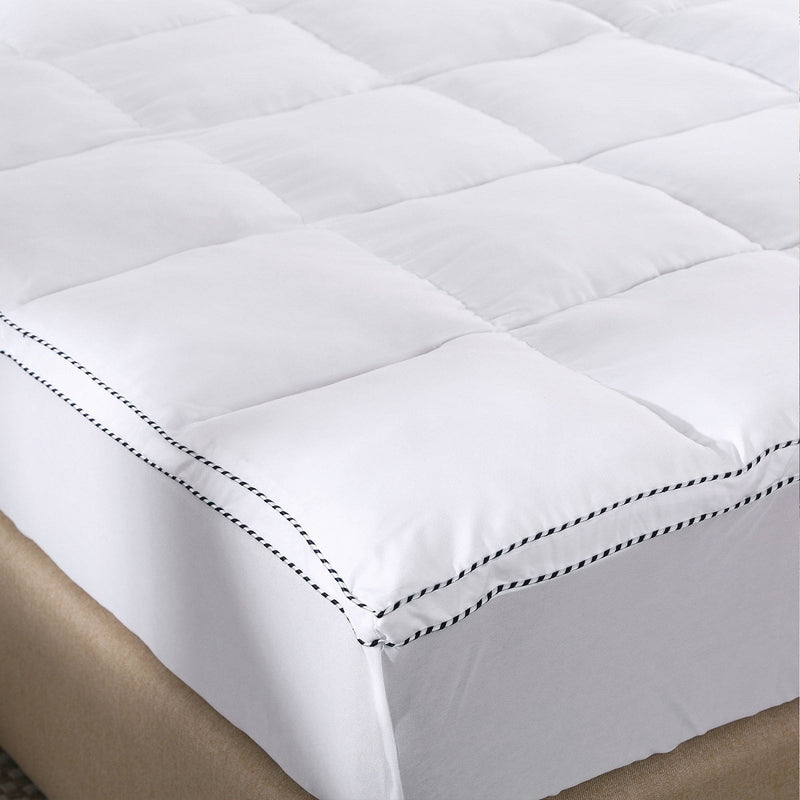 Royal Comfort 1000GSM Luxury Bamboo Fabric Gusset Mattress Pad Topper Cover - Queen - White Payday Deals