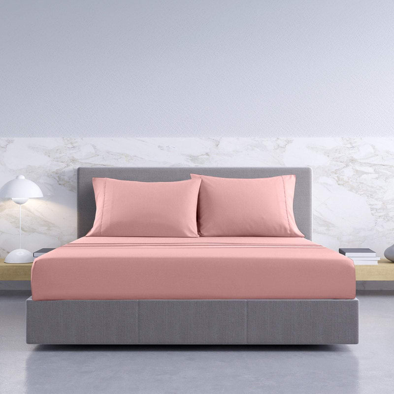 Royal Comfort 1000TC Hotel Grade Bamboo Cotton Sheets Pillowcases Set Ultrasoft King Blush Payday Deals