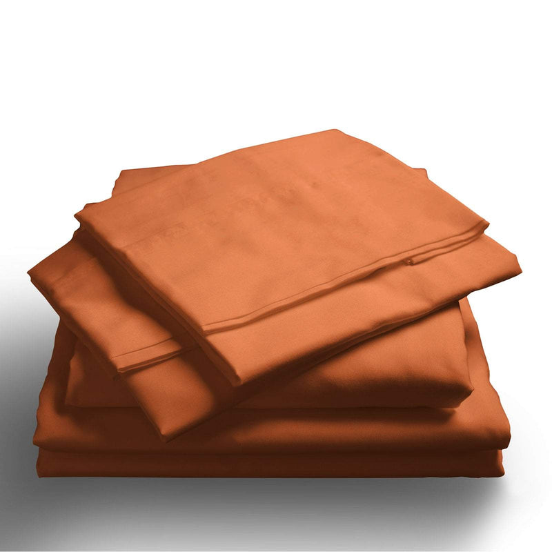 Royal Comfort 1000TC Hotel Grade Bamboo Cotton Sheets Pillowcases Set Ultrasoft King Cinnamon Payday Deals