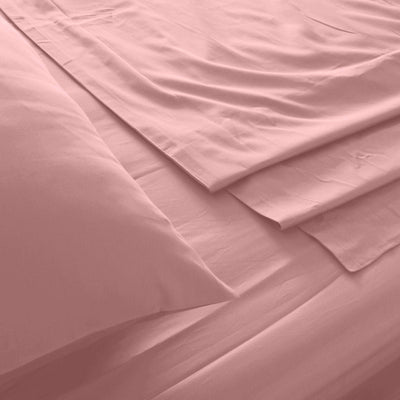 Royal Comfort 1000TC Hotel Grade Bamboo Cotton Sheets Pillowcases Set Ultrasoft Queen Blush Payday Deals