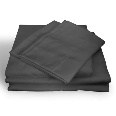 Royal Comfort 1000TC Hotel Grade Bamboo Cotton Sheets Pillowcases Set Ultrasoft Queen Pewter Payday Deals