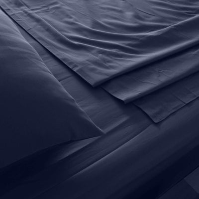 Royal Comfort 1000TC Hotel Grade Bamboo Cotton Sheets Pillowcases Set Ultrasoft Queen Royal Blue Payday Deals