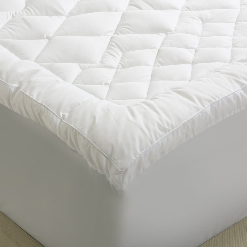 Royal Comfort 1200GSM Deluxe 7-Zone Mattress Topper Luxury Gusset Breathable - Single - White Payday Deals