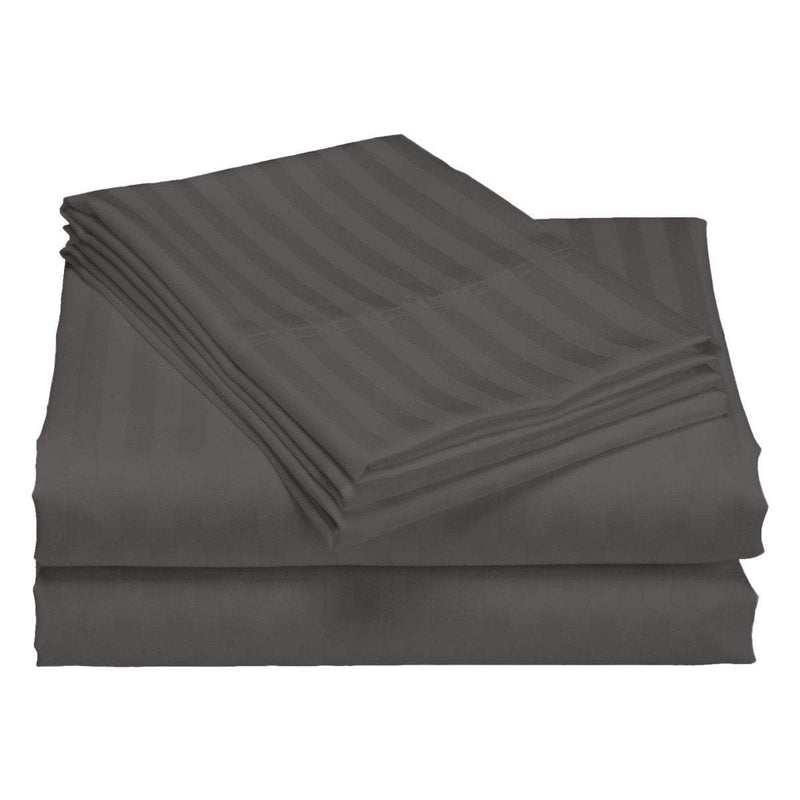 Royal Comfort 1200TC Quilt Cover Set Damask Cotton Blend Luxury Sateen Bedding King Charcoal Grey Payday Deals