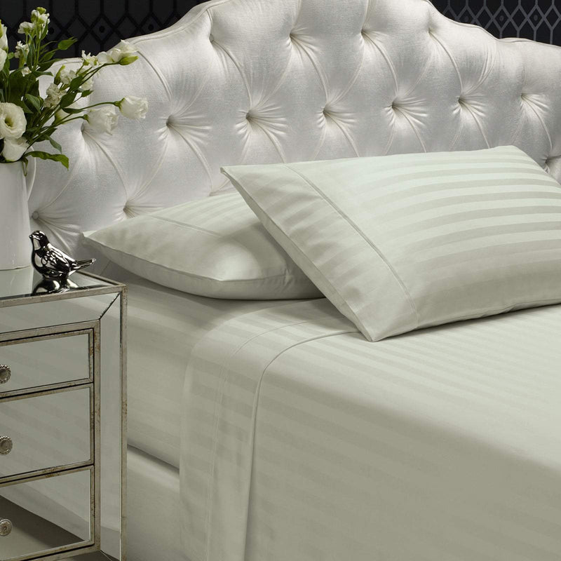 Royal Comfort 1200TC Sheet Set Damask Cotton Blend Ultra Soft Sateen Bedding Queen Silver Payday Deals