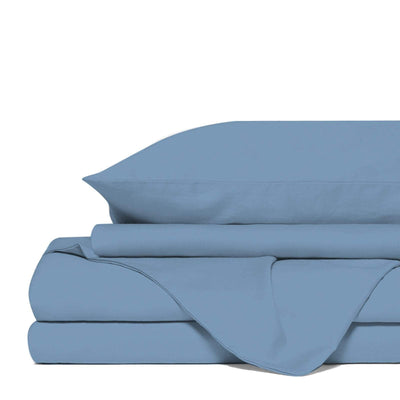 Royal Comfort 1500 TC Cotton Rich Fitted sheet 4 PC Set King-Indigo Payday Deals