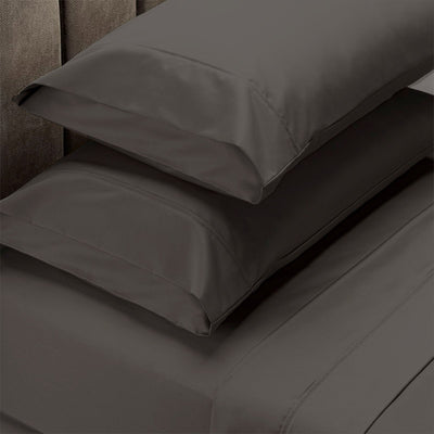 Royal Comfort 1500TC Cotton Rich Fitted 4 PC sheet Sets Double-Stone