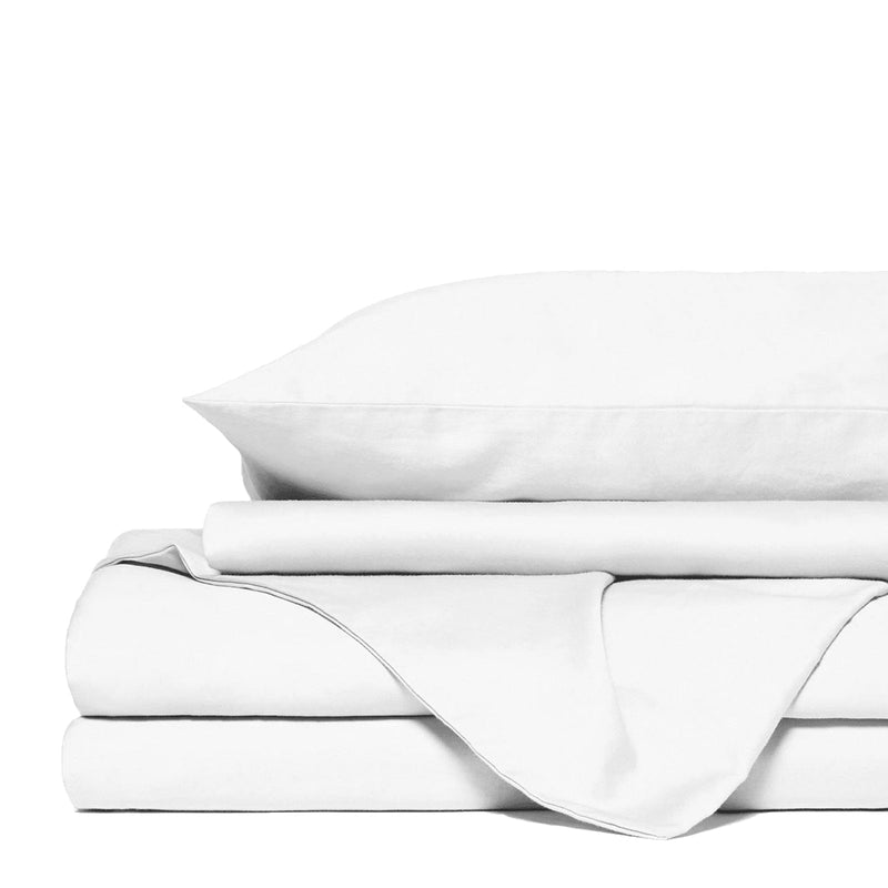 Royal Comfort 1500TC Cotton Rich Fitted 4 PC sheet Sets Double-White Payday Deals