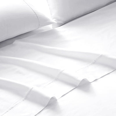 Royal Comfort 1500TC Cotton Rich Fitted 4 PC Sheet sets King White Payday Deals