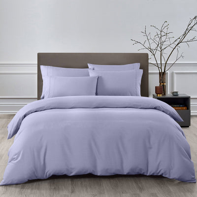 Royal Comfort 2000TC Quilt Cover Set Bamboo Cooling Hypoallergenic Breathable Lilac Grey King Payday Deals