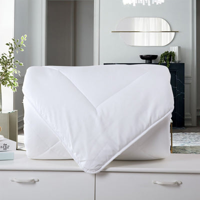 Royal Comfort 260GSM Deluxe Eco-Silk Touch Quilt 100% Cotton Cover White King Payday Deals
