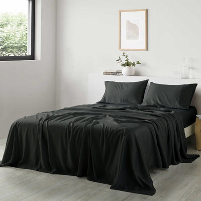 Royal Comfort 600 Thread Count Cooling Ultra Soft Tencel Eucalyptus Sheet Set Graphite Queen Payday Deals