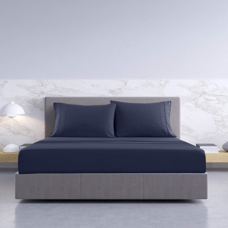 Royal Comfort - Balmain 1000TC Bamboo cotton Sheet Sets (Queen) - Royal Blue Payday Deals