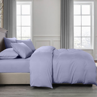 Royal Comfort Bamboo Cooling 2000TC Quilt Cover Set - Queen-Lilac Grey Payday Deals