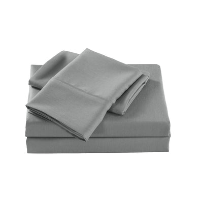 Royal Comfort Bamboo Cooling 2000TC Sheet Set King - Mid Grey Payday Deals