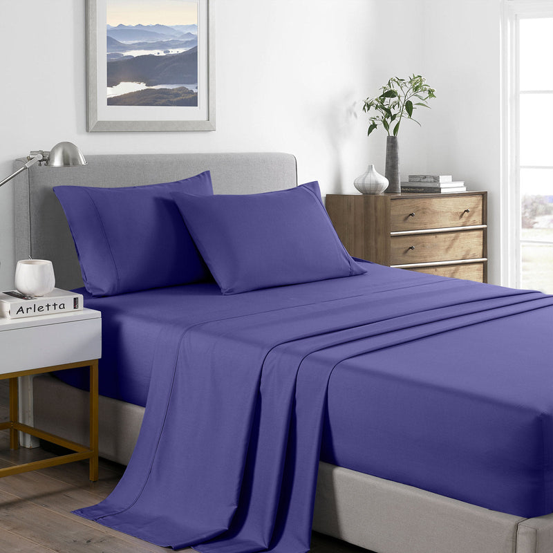 Royal Comfort Bamboo Cooling 2000TC Sheet Set - King-Royal Blue Payday Deals