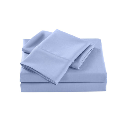 Royal Comfort Bamboo Cooling 2000TC Sheet Set - Single-Light Blue Payday Deals