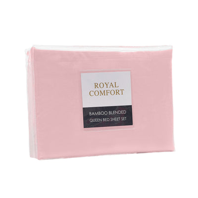Royal Comfort Blended Bamboo Sheet Set Bubble Bath - Queen Payday Deals