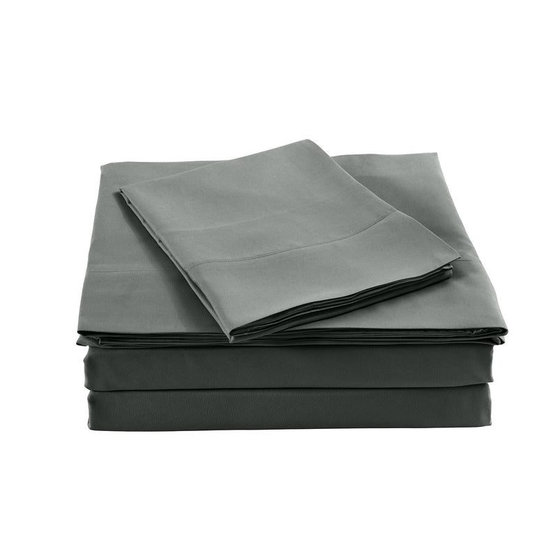 Royal Comfort Blended Bamboo Sheet Set Charcoal - King Payday Deals