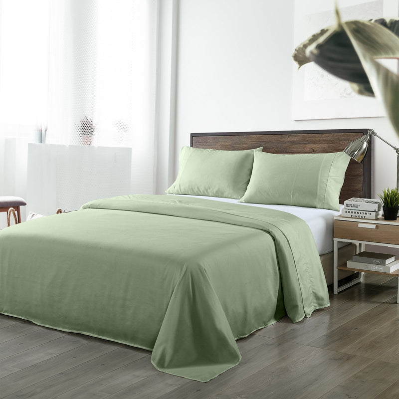 Royal Comfort Blended Bamboo Sheet Set Sage Green - Queen Payday Deals