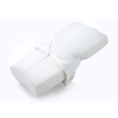Royal Comfort Cooling Gel Contour High Density Memory Foam Pillow Twin Pack 30 x 50 cm White, Blue Payday Deals