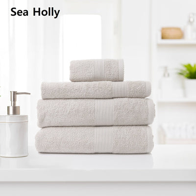 Royal Comfort Cotton Bamboo Towel 4pc Set - Seaholly Payday Deals