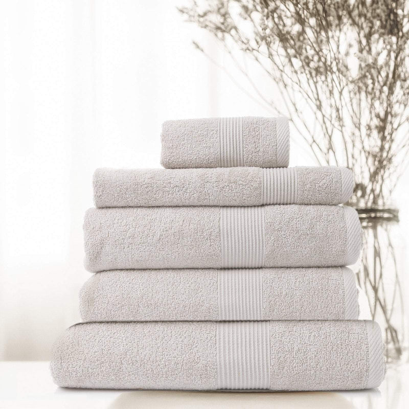 Royal Comfort Cotton Bamboo Towel 5pc Set - Seaholly Payday Deals