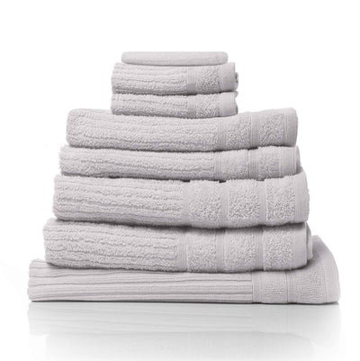 Royal Comfort Eden Egyptian Cotton 600 GSM 8 Piece Towel Pack Sea Holly Payday Deals