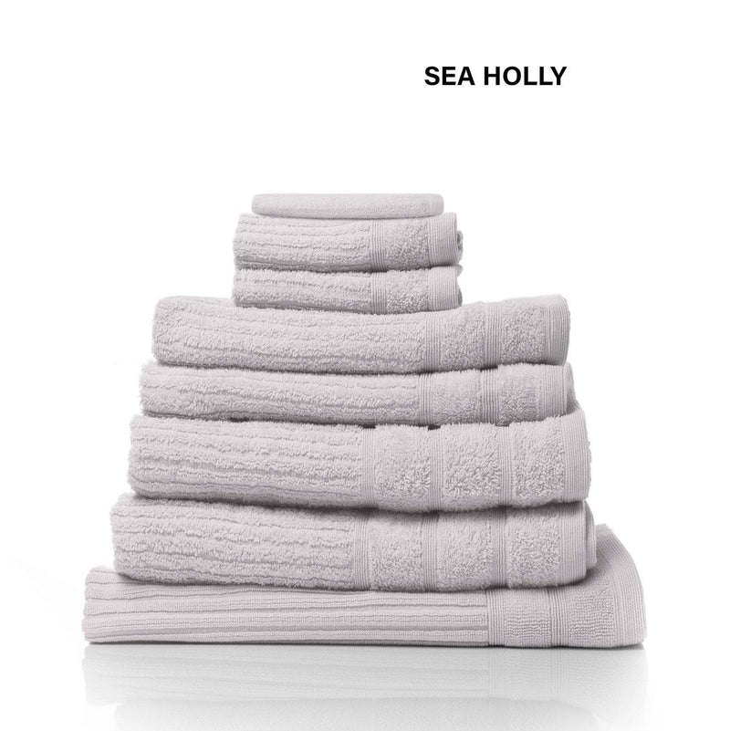 Royal Comfort Eden Egyptian Cotton 600GSM 8 Piece Luxury Bath Towels Set 8 Piece Holly Payday Deals