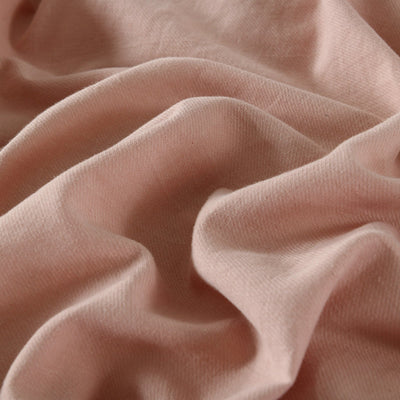 Royal Comfort Hemp Braid Cotton Blend Quilt Cover Set Reverse Stripe Bedding Dusk Pink Queen Payday Deals