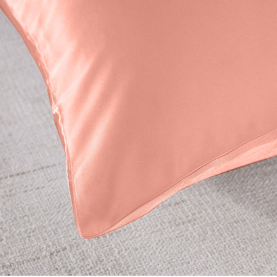 Royal Comfort Mulberry Soft Silk Hypoallergenic Pillowcase Twin Pack 51 x 76cm Blush 76 cm Payday Deals