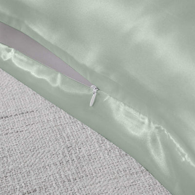 Royal Comfort Mulberry Soft Silk Hypoallergenic Pillowcase Twin Pack 51 x 76cm - Sage Payday Deals